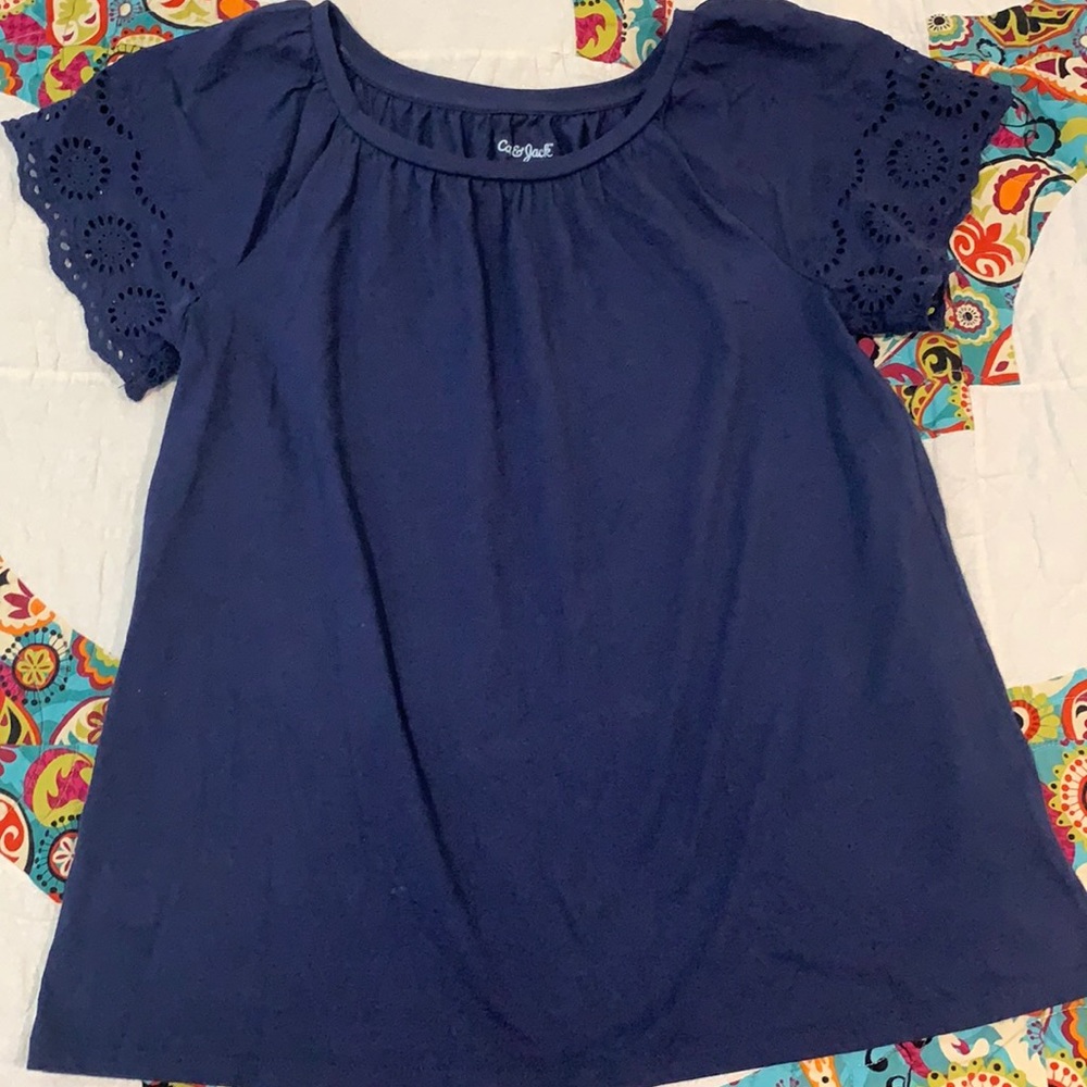 *SOLD. Girls XL navy shirt